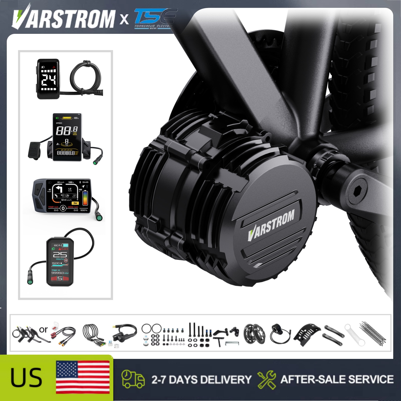 [Em estoque nos EUA] Kits de m - Side Hung Mid Drive Motor Kit avaliação e preço