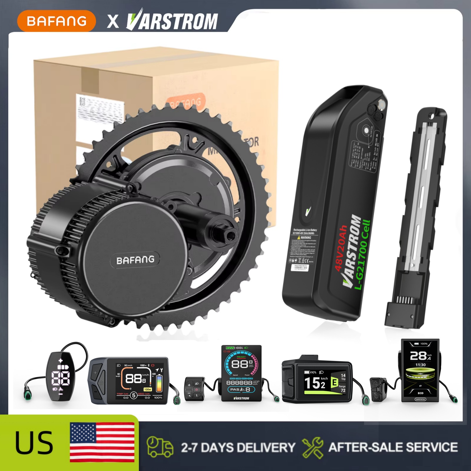 [Em estoque nos EUA] Kit de co - Side Hung Mid Drive Motor Kit avaliação e preço